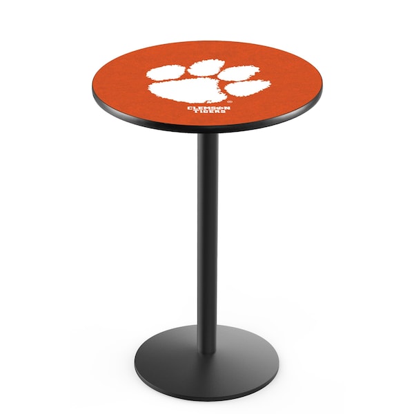 36" Blk Wrinkle Clemson Pub Table